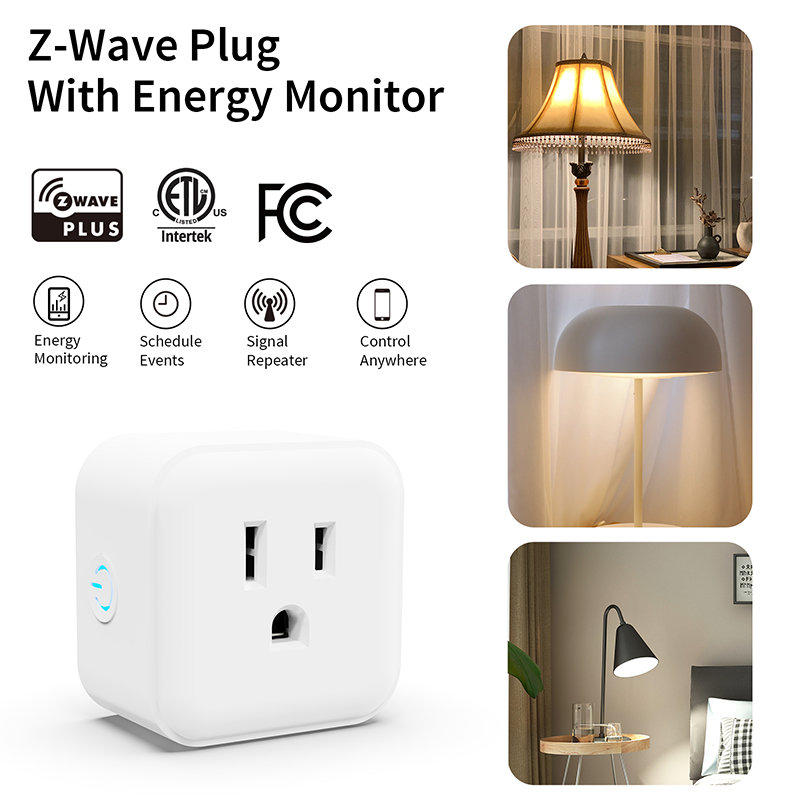Z-wave Plus 800 Indoor Mini Smart Plug - with Power Meter