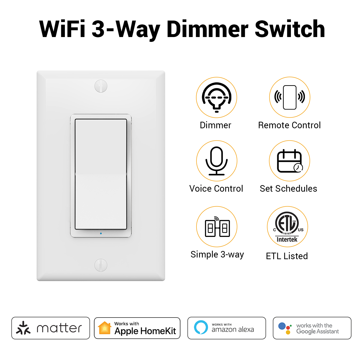 WIFI Matter Smart Dimmer Switch